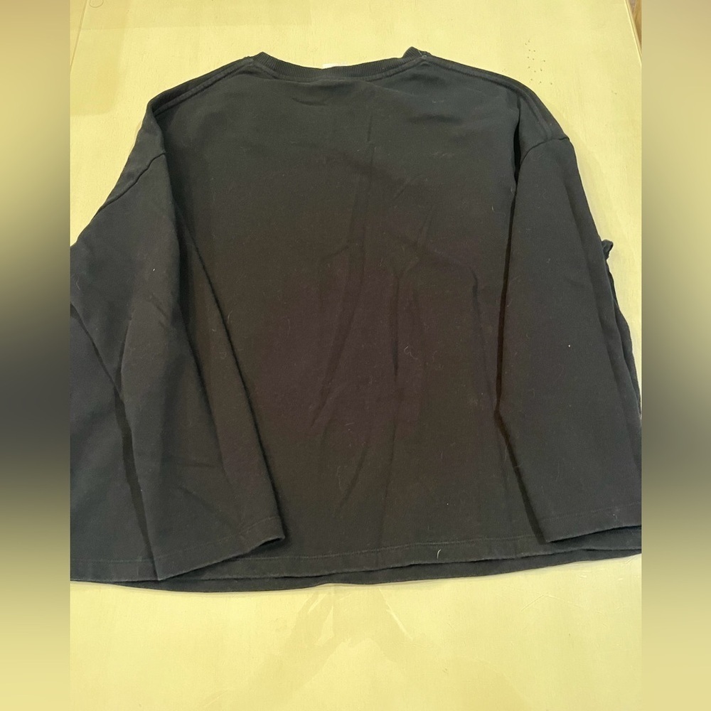 Walt Disney World Women’s Black Sweatshirt with Pink Sequin Mickey - Picture 6 of 6